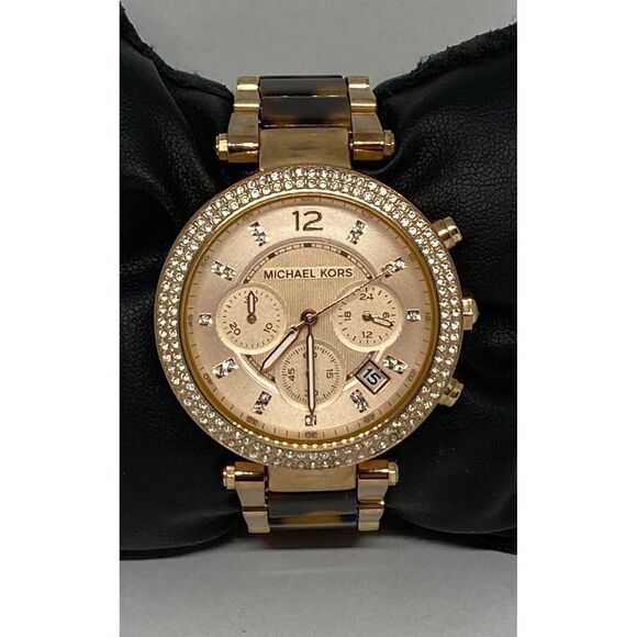 Michael Kors MK5538 Women's Stainless Steel Analog Rose Dial Quartz Watch GE511 - Picture 3 of 12